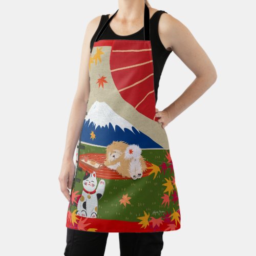 AKI _ Autumn Chow all over print apron
