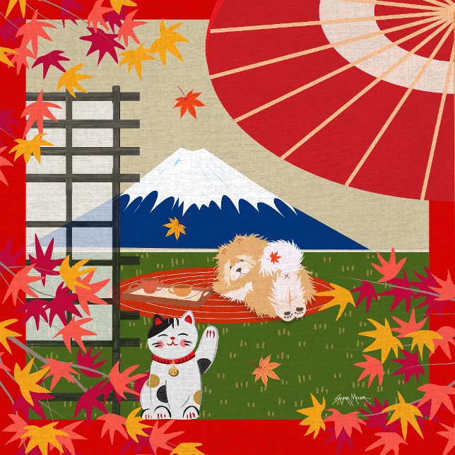 AKI Chow Furoshiki wrapping cloth bandana (Creator Uploaded)