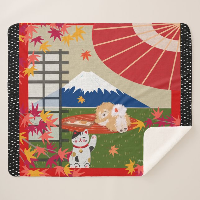 AKI Chow Sherpa Blanket (Front (Horizontal))