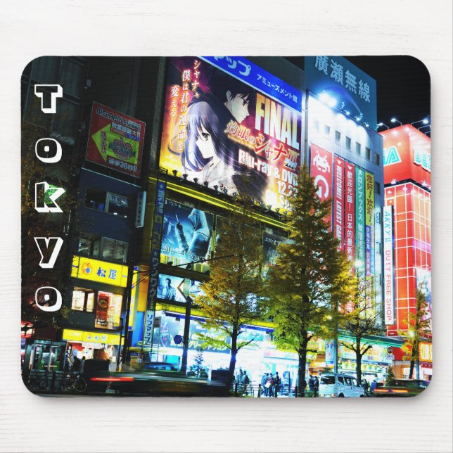 Akihabara (Electric City) in Tokyo, Japan Mouse Pad (Front)