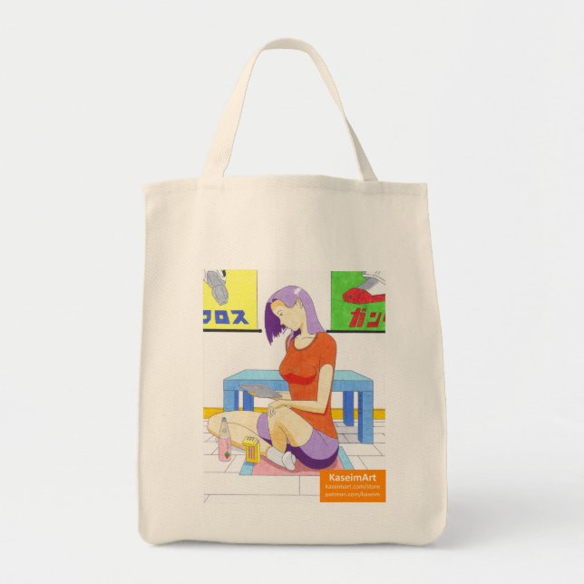 Akiko at Home Tote Bag (Front)