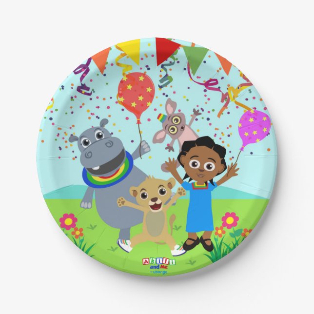 Akili & Friends Paper Plate 3 (Front)