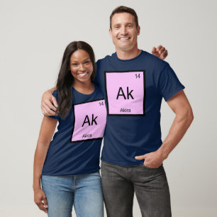 Akira Name Chemistry Element Periodic Table T-Shirt
