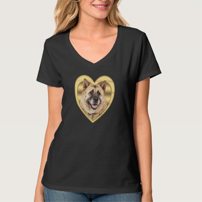 Akita Akita Dog Heart  Akita  1 T-Shirt (Front)