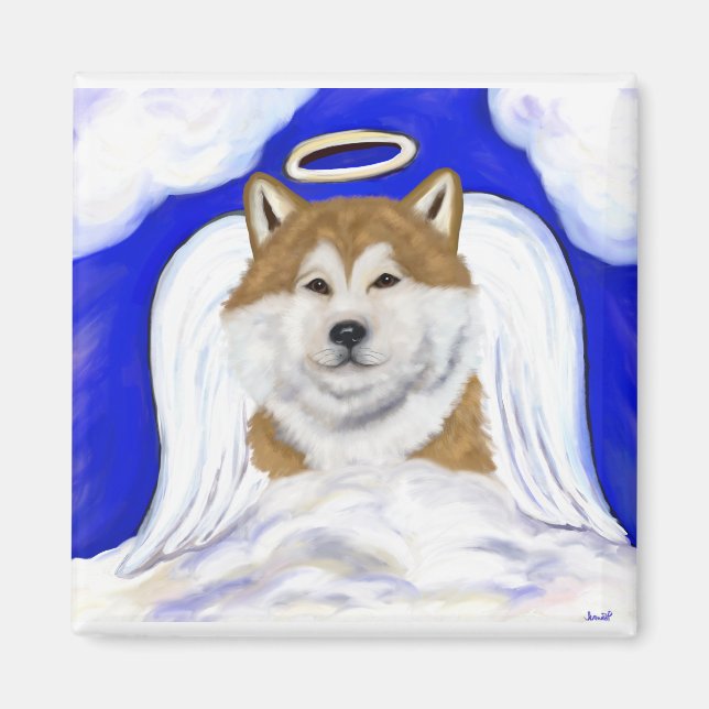 Akita Angel Magnet (Front)