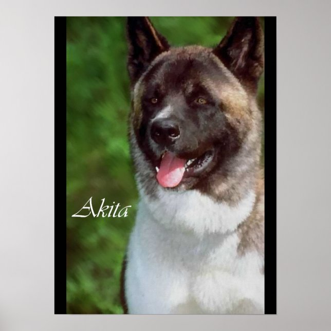 Akita Art Print Gifts (Front)