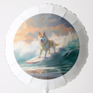 Akita Beach Surfing Painting Balloon