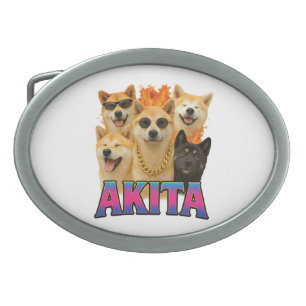 Akita belt buckle