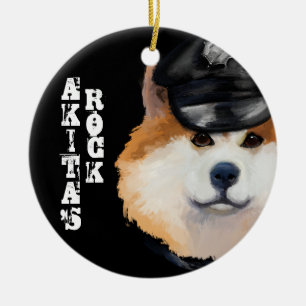 AKITA CERAMIC ORNAMENT
