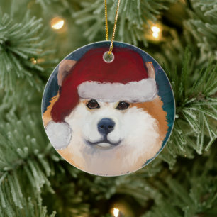 AKITA CERAMIC ORNAMENT
