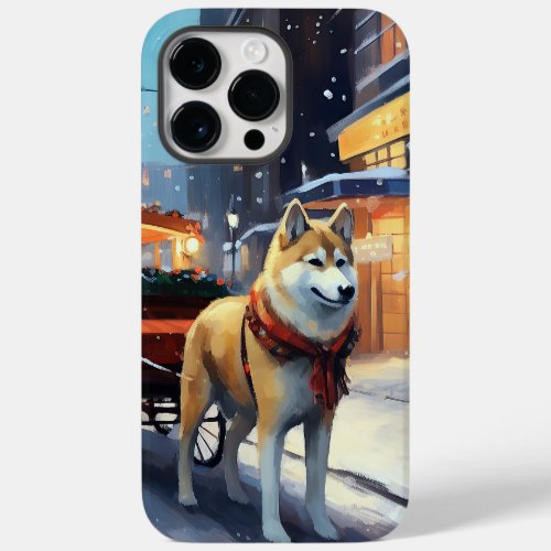 Akita Christmas Festive Season Case_Mate iPhone 14 Pro Max Case