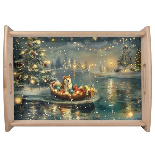 Akita Christmas Festive Voyage Serving Tray