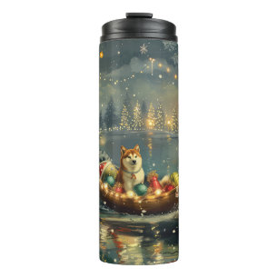 Akita Christmas Festive Voyage Thermal Tumbler