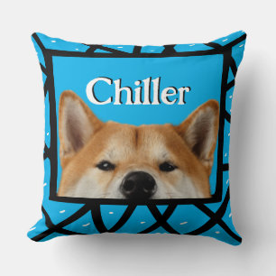 Akita customised photo frame throw pillow