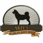 Akita Cutout<br><div class="desc">The American Akita is considered a separate breed from the Akita Inu (Japanese Akita) in many countries around the world, with the notable exceptions of the United States and Canada. In the US and Canada, both the American Akita and the Akita Inu are considered a single breed with differences in...</div>