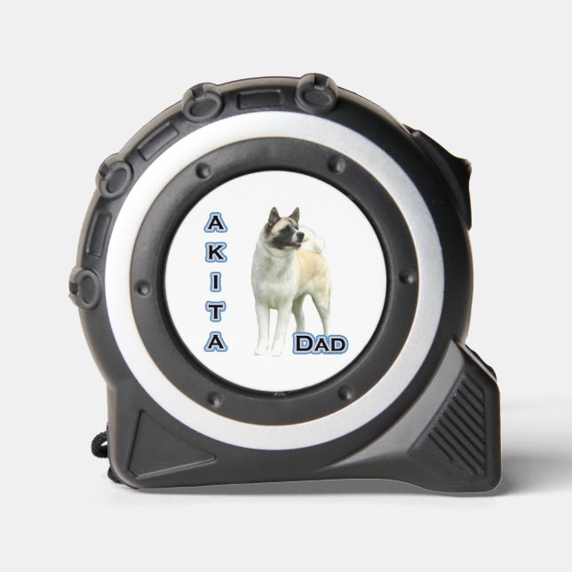 Akita Dad 4 - Sticker Tape Measure (Front)