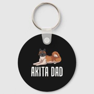 Akita Dad Keychain