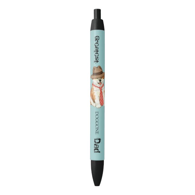 Akita Dad Pen (Front Vertical)
