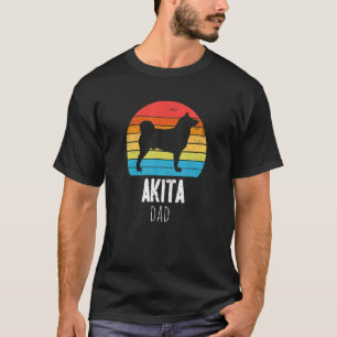 Akita Dad Retro Vintage T-Shirt