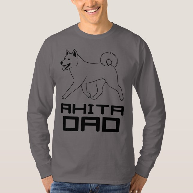 Akita Dad T-Shirt (Front)