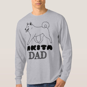 Akita Dad T-Shirt. T-Shirt