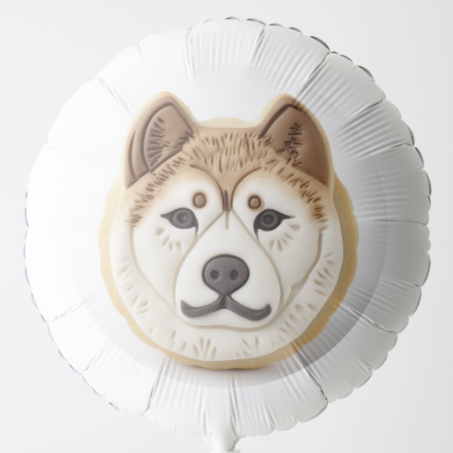 Akita Dog 3D Inspired Balloon (Front)