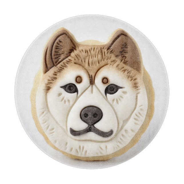Akita Dog 3D Inspired Cutting Board (Front)