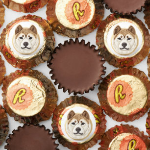 Akita Dog 3D Inspired Reese's Peanut Butter Cups