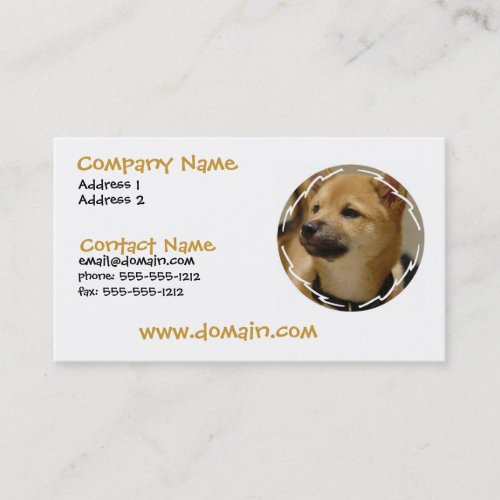 Akita Dog Business Card