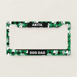 Akita Dog Dad License Plate Frame