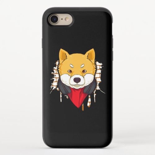 Akita Dog Face Kawaii Japanese Anime Gifts iPhone 87 Slider Case