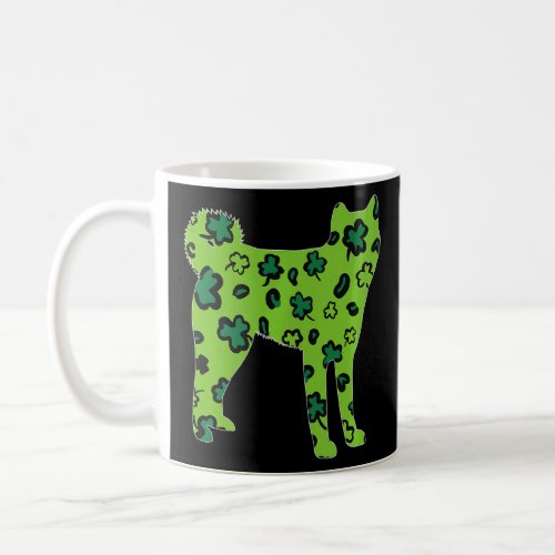 Akita Dog Irish St Patrick S Day Green Leopard Sha Coffee Mug