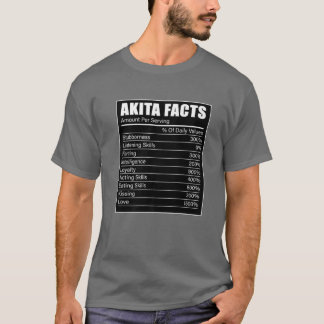 Akita Dog Lover Akita Facts Akita Dog T-Shirt