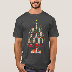 Akita Dog Lover Matching Santa Akita Christmas Tre T-Shirt