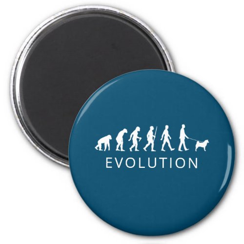 Akita dog owner evolution magnet