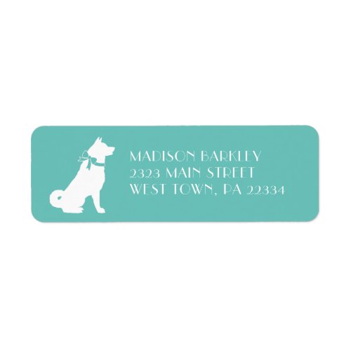 Akita Dog Puppy Label