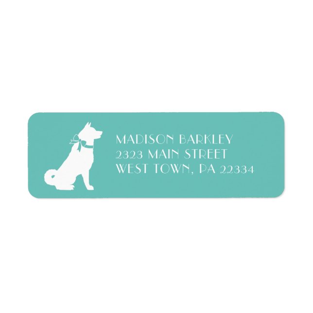 Akita Dog Puppy Label (Front)