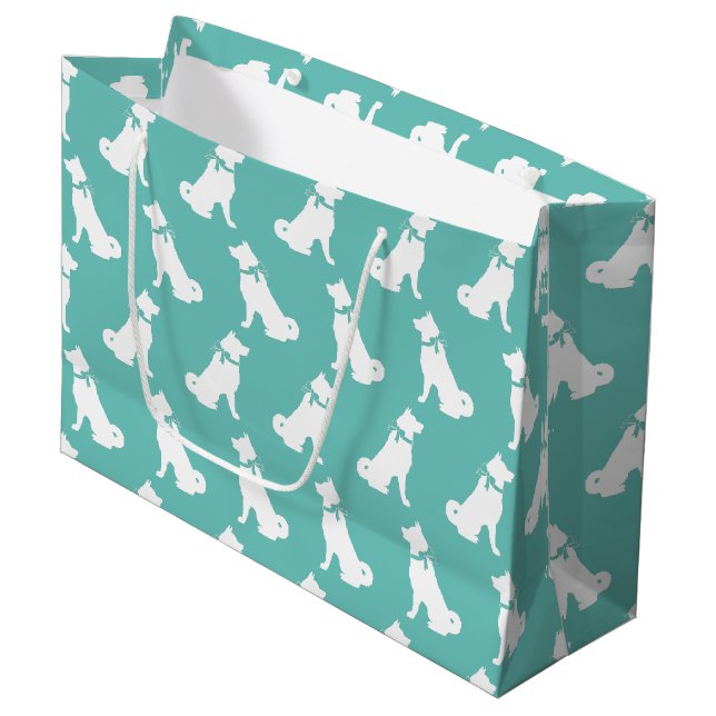 Akita Dog Puppy Large Gift Bag (Front Angled)