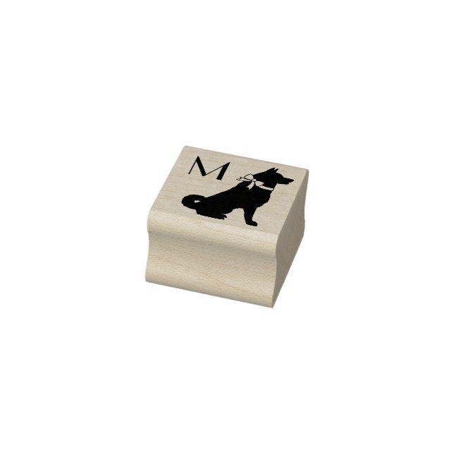 Akita Dog Puppy Rubber Stamp (Stamp)