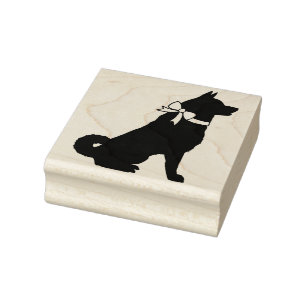 Akita Dog Puppy Rubber Stamp