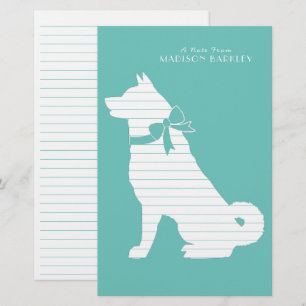 Akita Dog Puppy Stationery