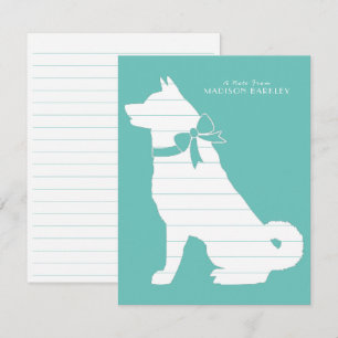 Akita Dog Puppy Thank You Card