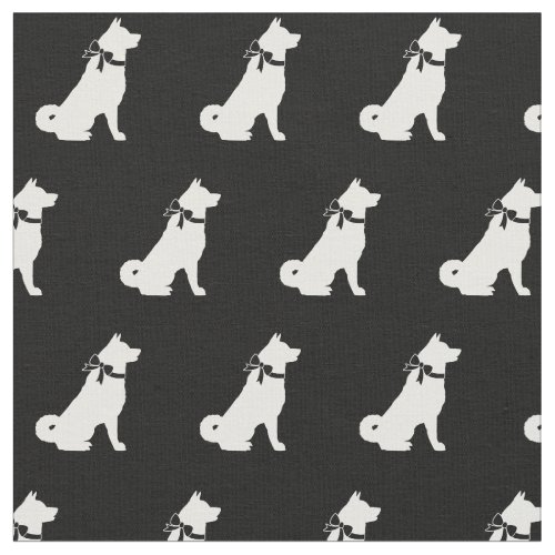 Akita Dog Silhouette Pet Fabric