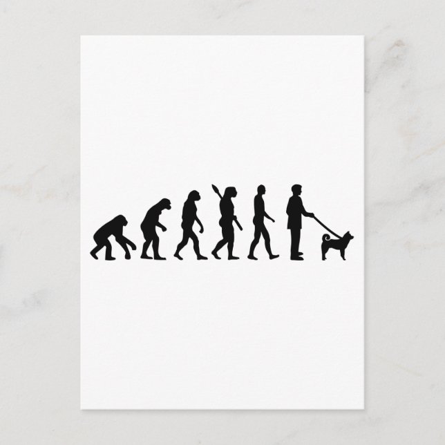 Akita Evolution Postcard (Front)
