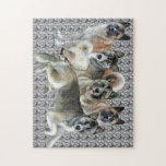 Akita Family Group Puzzle