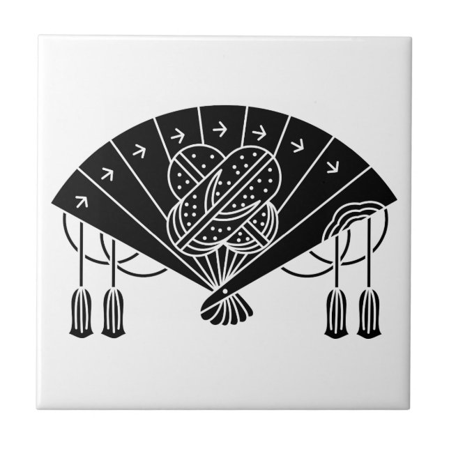 Akita fan ceramic tile (Front)