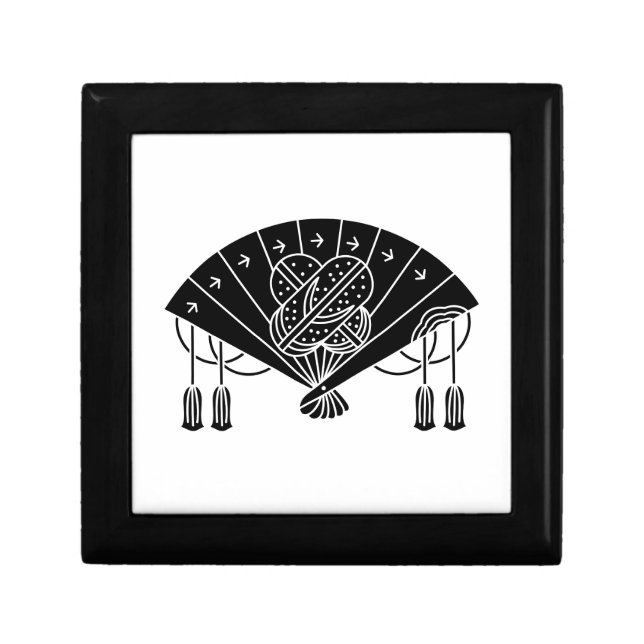 Akita fan jewelry box (Front)