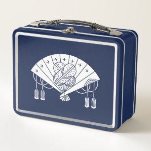 Akita fan metal lunch box