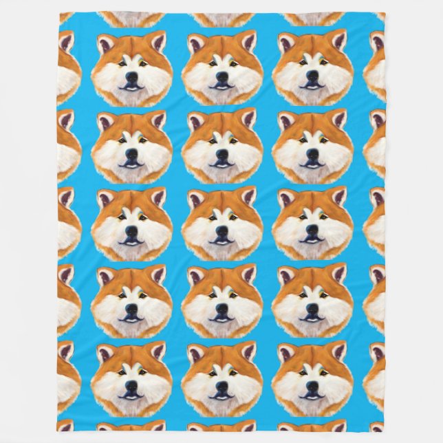 AKITA   FLEECE BLANKET (Front)