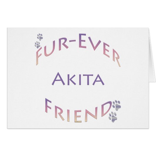 Akita Furever Cards (Front Horizontal)